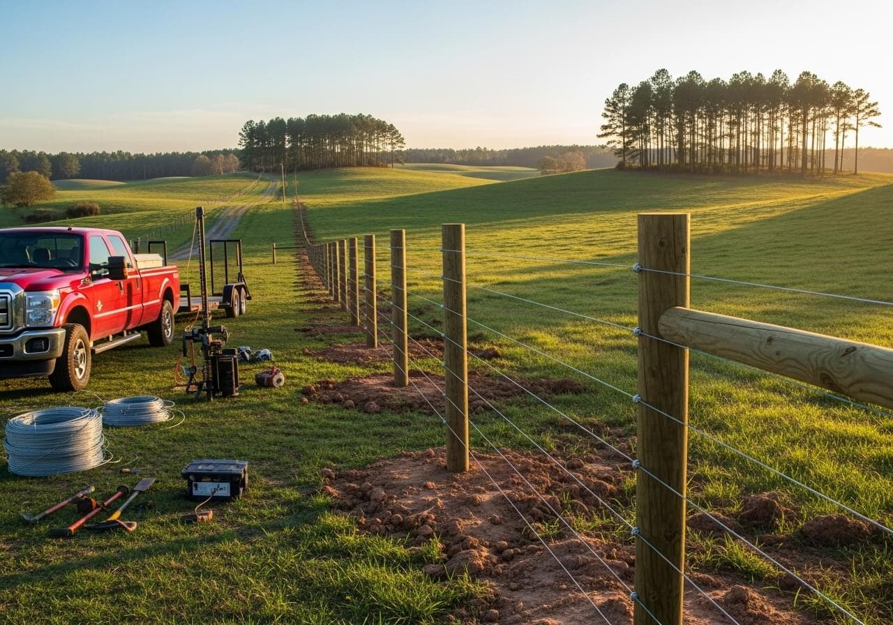 High Tensile Wire Fence Guide for Farms in FL, GA & AL
