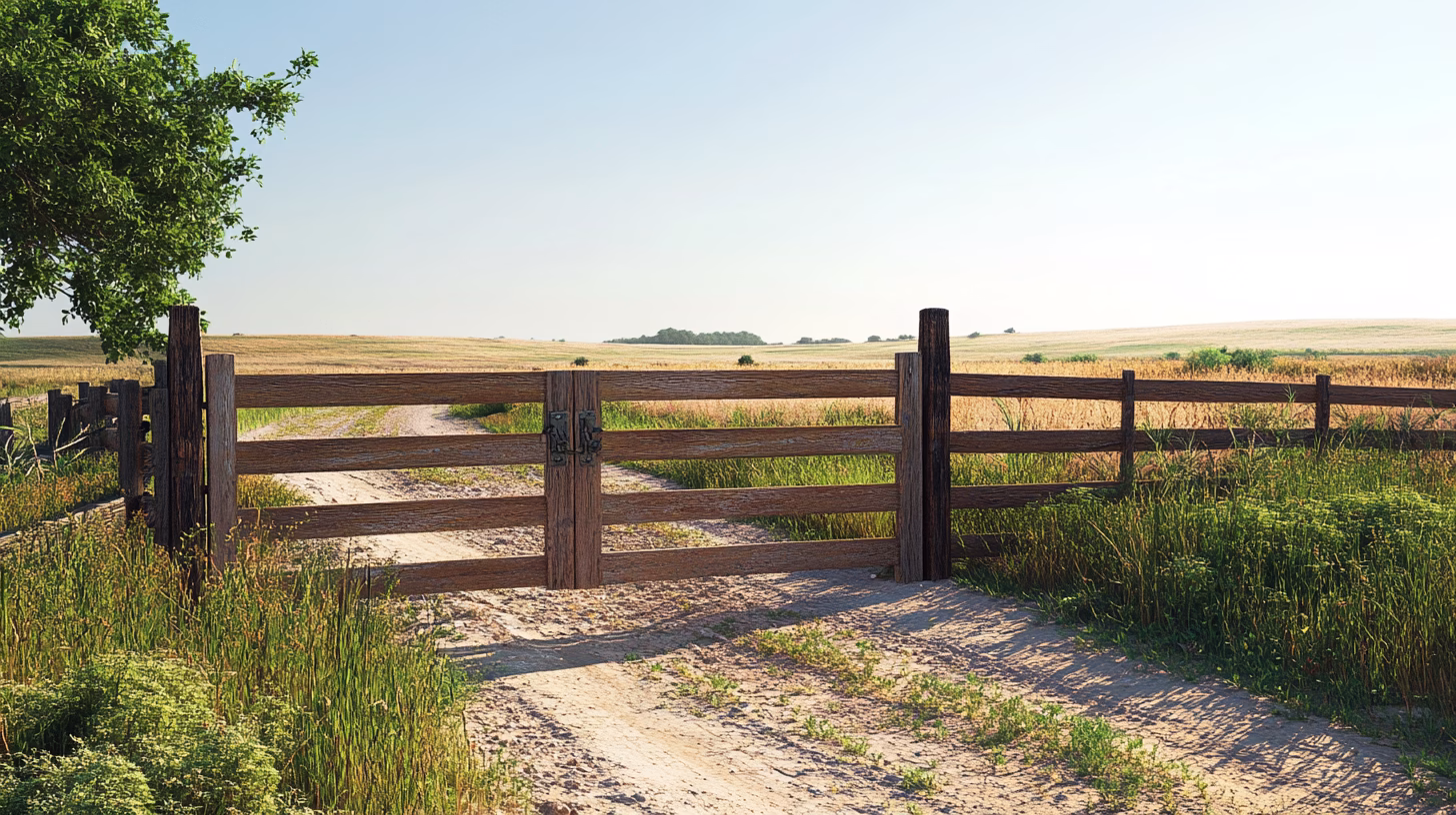 agricultural gate installation