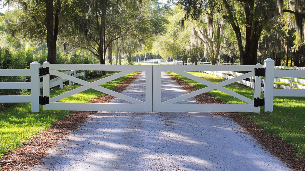 farm gate installation